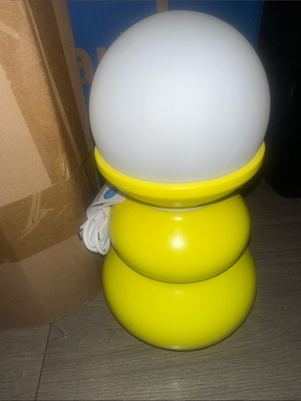2 Room Essentials Pink and Yellow Mushroom LED Accent Lamps